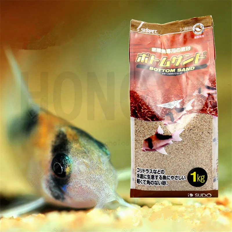 

Japan SUDO 1 piece 1kg fish tank bottom sand aquarium landscaping sand natural Ingredients natural color sea sand crystal sand