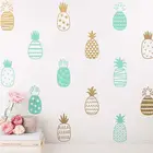 14 стилей DIY ананас художественный Декор виниловая наклейка на стену, милые ананас настенные наклейки для детского искусства тату уникальный Настенный декор