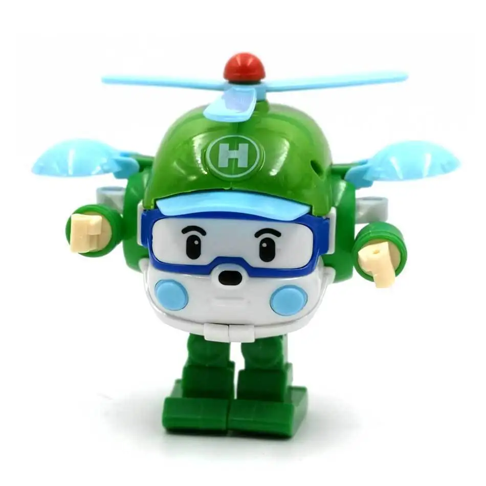 6 Styles Korean Kid Toys Robocar Poli Transformation Robot Poli Amber Roy Car Toys Action Figure Toys For Children Best Gifts