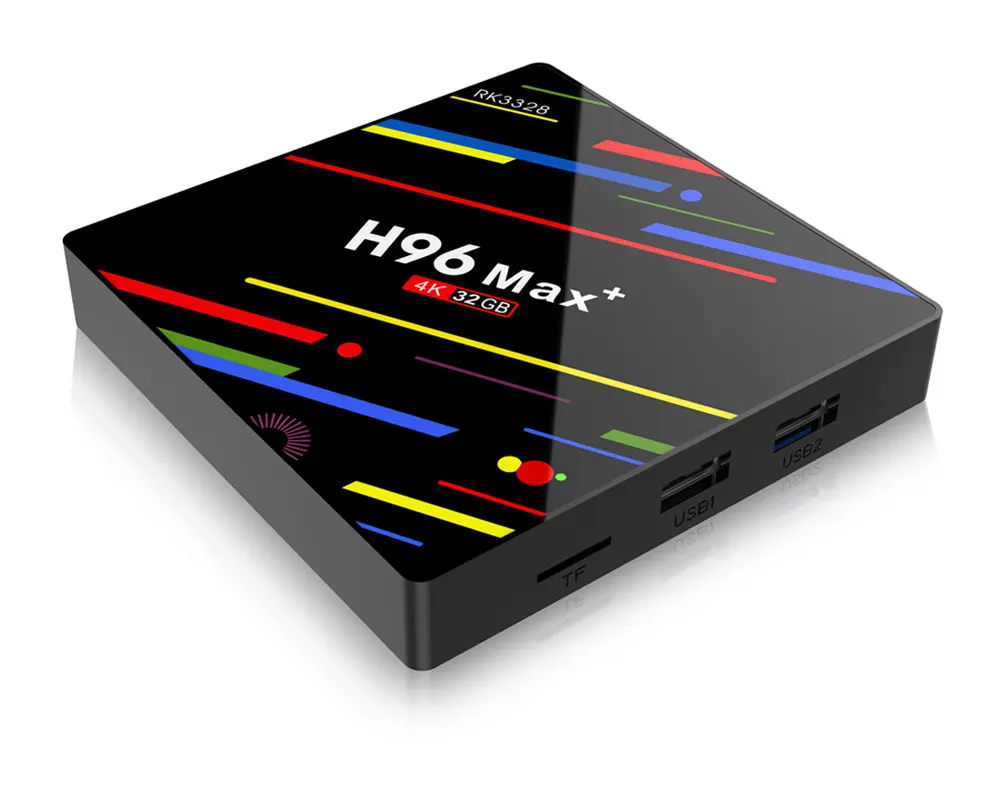 H96max plus Android 8,1 Смарт ТВ приставка Rockchip RK3328 Четырехъядерный 4g/32g 4g/64g 2,4g wifi H.265 VP9 UHD 4 k HD MI 2.0A медиа плей