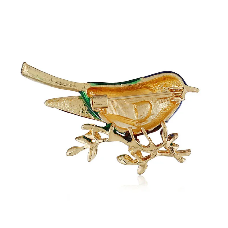 Фантазийные милые Стразы Броши с ласточкой для женщин 3 Цвета эмали штырь