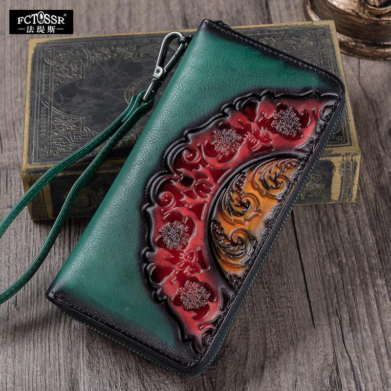 Винтажные Слои из коровьей кожи ручной работы женский кошелек Новое поступление