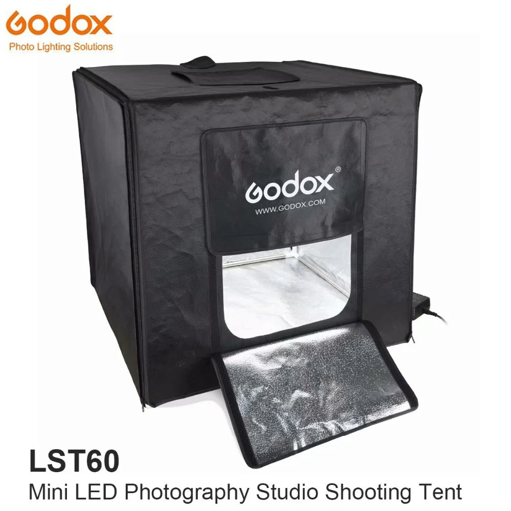 Godox Мини светодиодный ная фотостудия Съемка Палатка 60*60*60 см LST60 3 шт. Светодиодная
