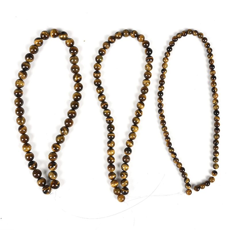 

Tiger eye Stone cutting Loose beads can meet the needs of Various sizes has a Brown Texture