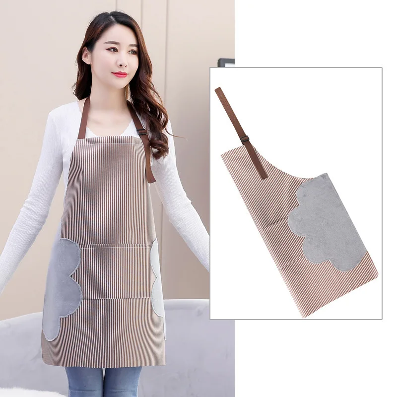 Полотенце для рук Фартук водонепроницаемый защита масло в полоску цветок