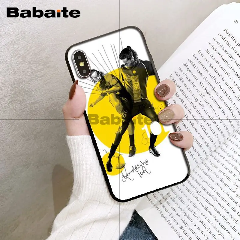 Babaite Ronaldinho ТПУ мягкий резиновый чехол для телефона чехол для iPhone XS XR XSMax 6 6S 7 7plus 8 8Plus Xs 5 5S 5c SE 11 11pro 11promax