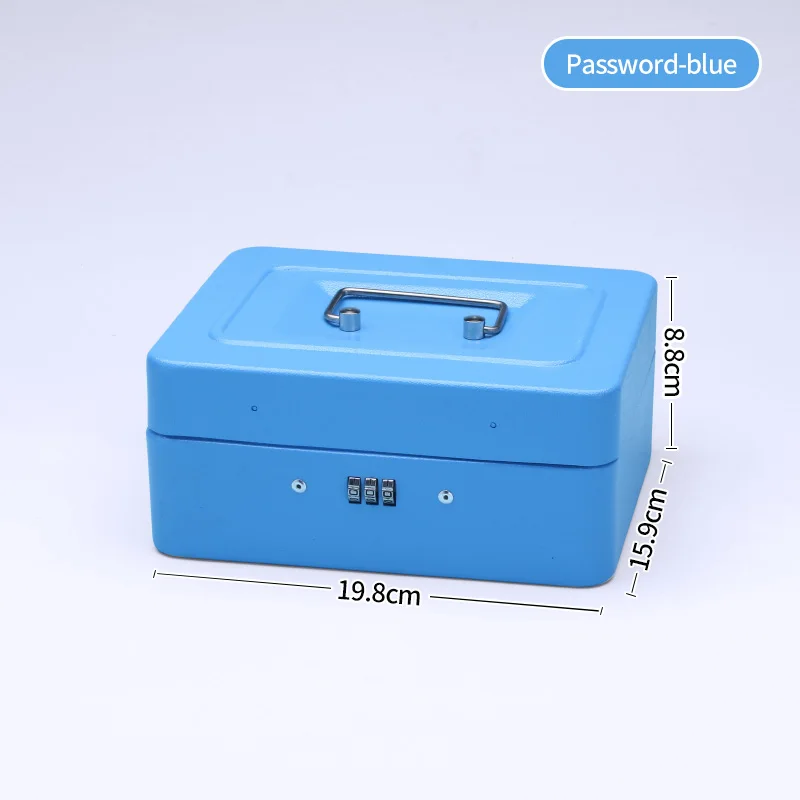 BLUE PASSWORD Безопасная копилка, сейф, копилка, копилка для хранения денег, чехол, замок с паролем, секретные коробки для макияжа, украшения для дома, размер M TH - Цвет: BLUE PASSWORD