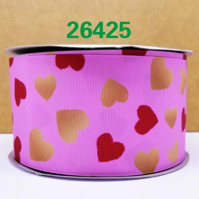 26425 50 ярдов мультфильм напечатанный grosgrain ленты 26438 - Цвет: 26425
