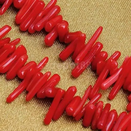 2 нити SPMART 16 дюймов 9-12 мм 65 граммов глубокие красные бамбуковые бусины коралловой