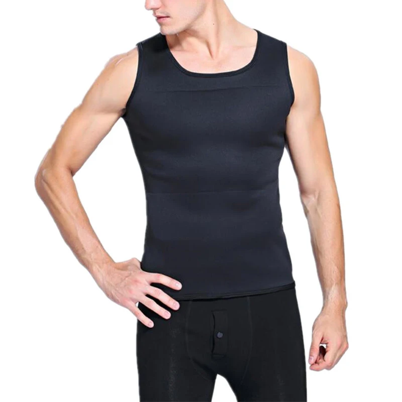 Dropshipping Men's Sauna Vest Ultra Sweat Hot Shapers Shirt Man Shaper Slimming Waist Trainer Corsets | Мужская одежда