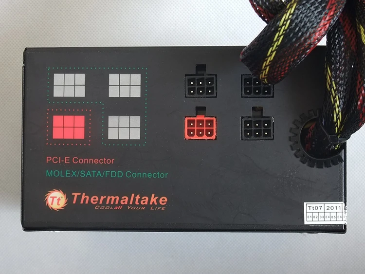 6pin SATA / IDE dual 6 + 2pin модульный блок питания кабель для Tt Thermaltake TR2 600M| |