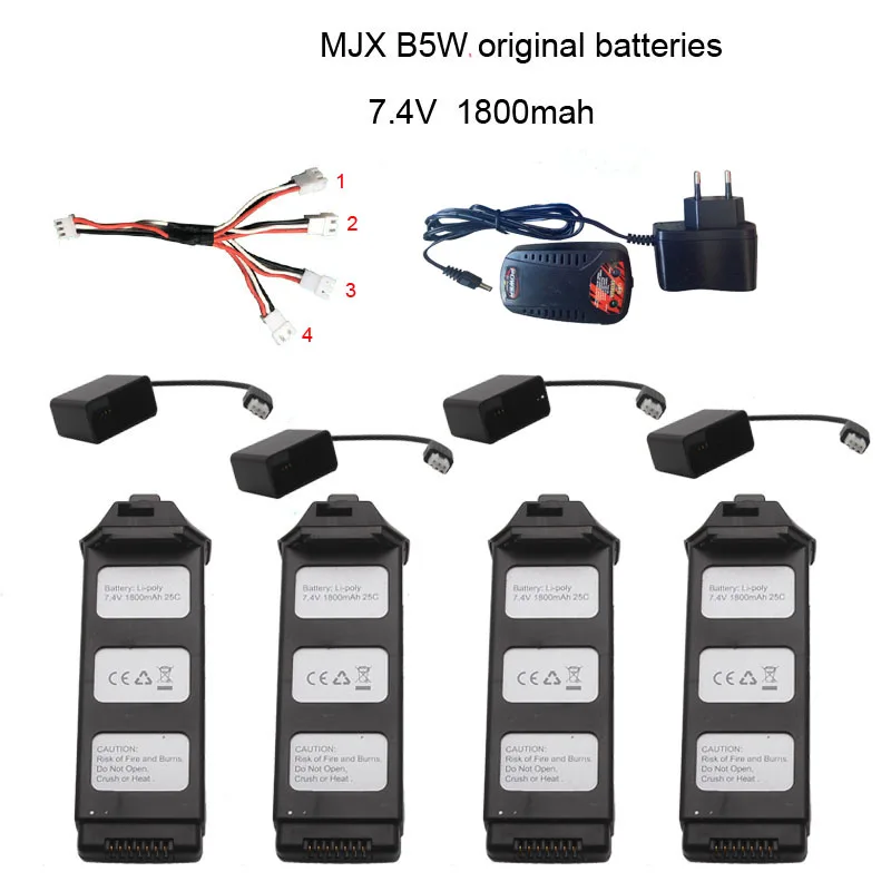MJX R/C ошибки 5 Вт B5W Радиоуправляемый вертолет Аккумулятор 7 4 В 1800 мАч литий