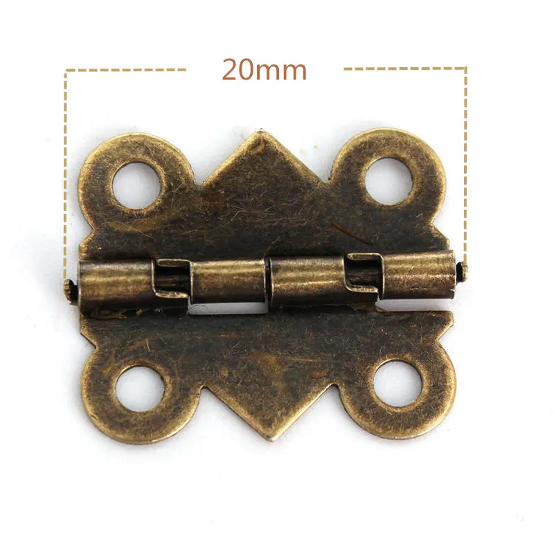 Античный металлический шкаф медные петли мелкие для ювелирных коробок