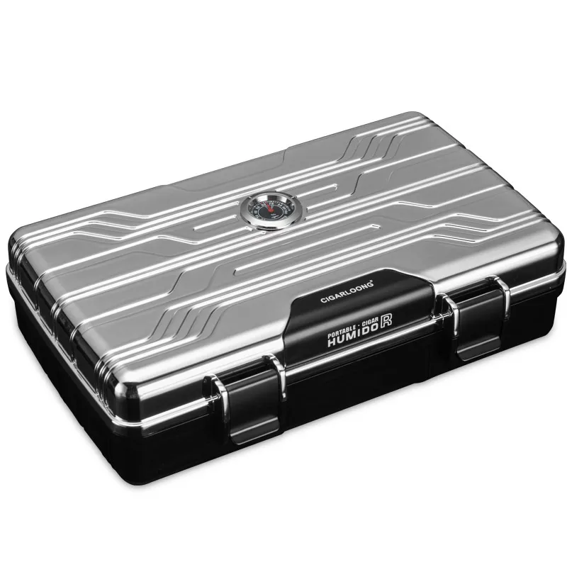Коробка для сигар хьюмидор 10 комплектов портативная двухслойная карманная