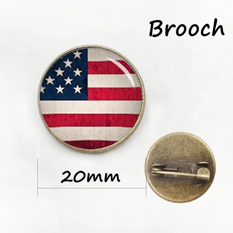 Американский брошь в виде флага страны логотип искусства США британском стиле
