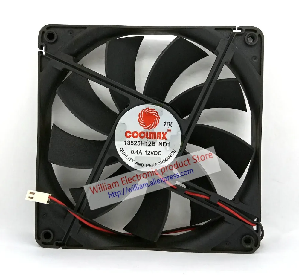 Новый оригинальный 13525H12B ND1 DC12V 0.40A 135x135x25 мм 2 линии Компьютерный Вентилятор охлаждения