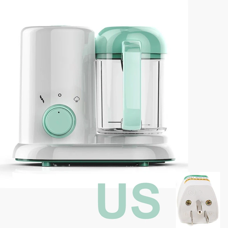 Electric Baby Food Maker Supplement Newborn Feeding Machine Cooking And Stirring Fruit Vegetable Processor Grinding Machine - Цвет: Green US