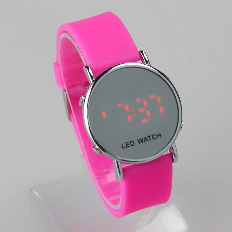 Модные электронные цифровые светодиодные часы мужские и женские спортивные