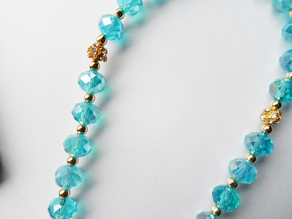 Новый офисный/Карьера Синий Кристалл бусы 2R мохаммедизм браслет ювелирные