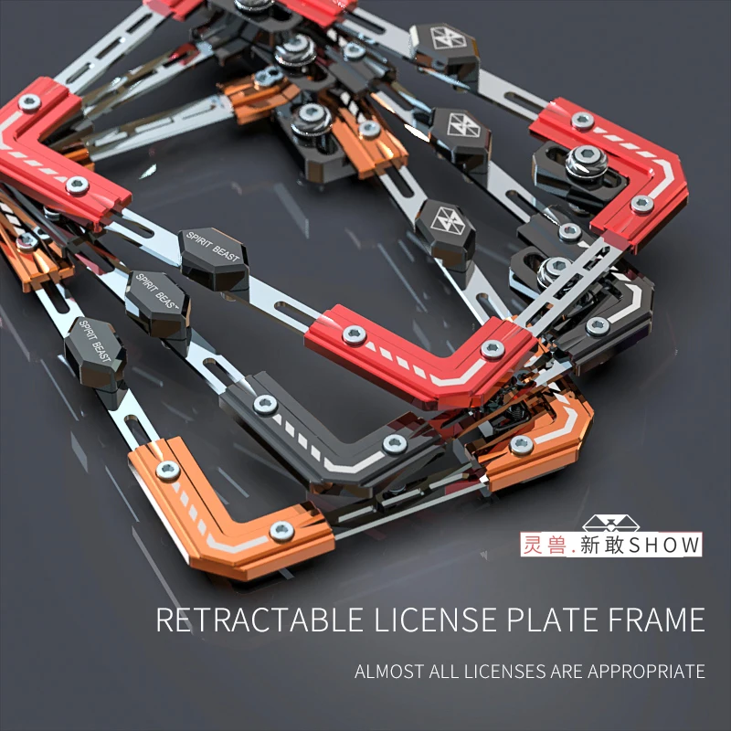 Телескопический номерной знак SPIRIT BEAST аксессуары для мотоциклов скутеров