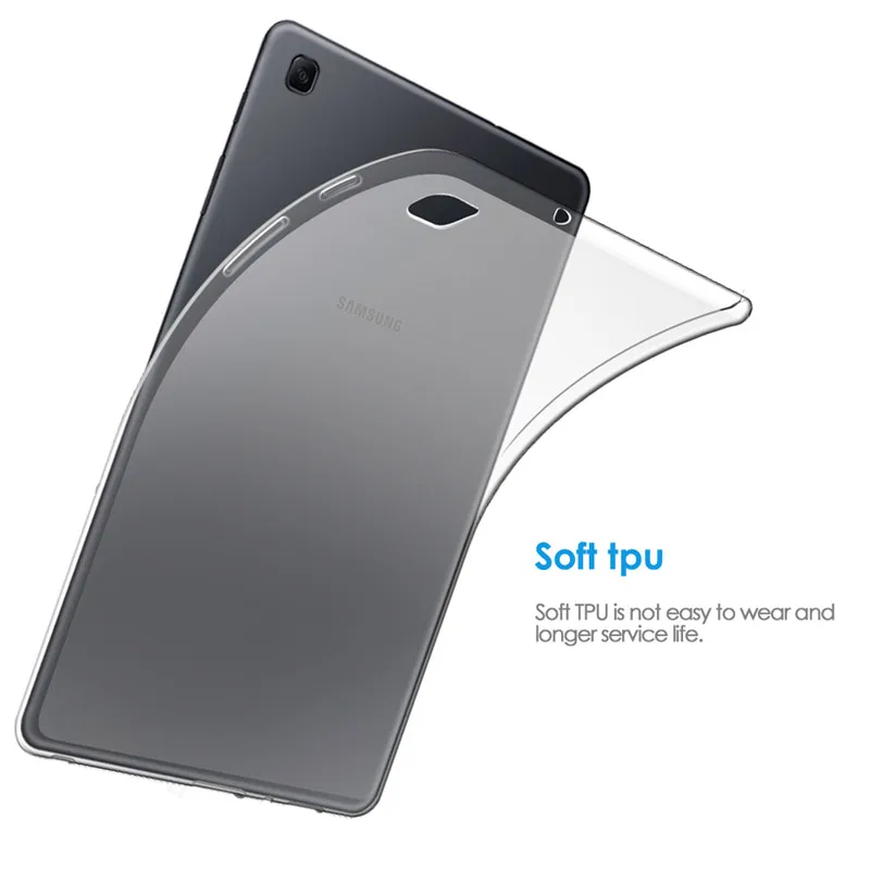 Qosea для Samsung Galaxy Tab A 8 0 дюймов чехол силиконовый мягкий TPU стол PC S4 10 5 1 2019 S5E