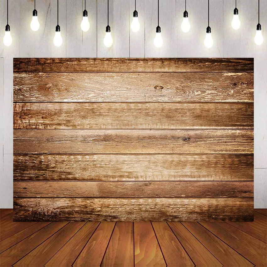 Фон для фотосъемки с изображением деревянного пола и коричневой деревянной
