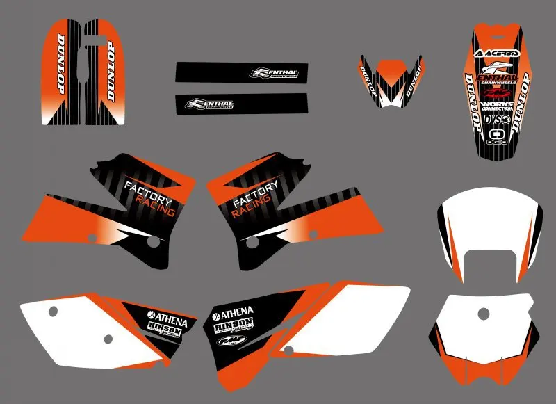 Наклейки графические для KTM 125 250 300 400 525 200 SX SXF EXC XCW MXC EXCR|Наклейки и стикеры| |