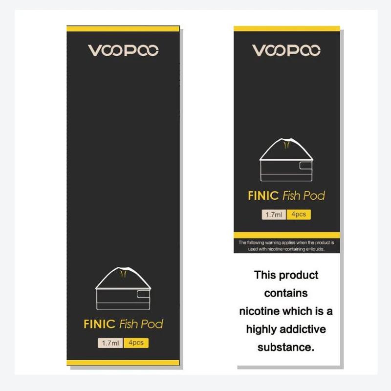 4 шт./лот картридж Voopoo Finic Fish Pod 1 7 мл с катушкой 6 Ом подходит для подачи нижнего