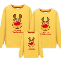 new family matching outfits 2020 winter christmas sweater children clothing mother dad kid boy girl t shirt family look clothes