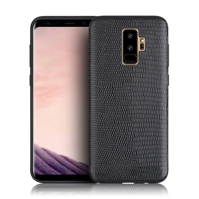 Кожаный чехол с натуральным лицевым покрытием для Samsung Galaxy S10 Lite Plus S9 S8 S7 Edge Lizard Grain