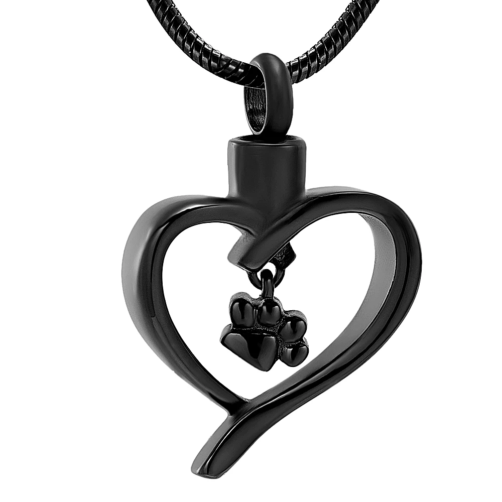 

IJD12449 Stainless Steel Baby Foot Cremation Keepsake Memorial Pendant Unisex for Ashes Urn Necklace Jewelry