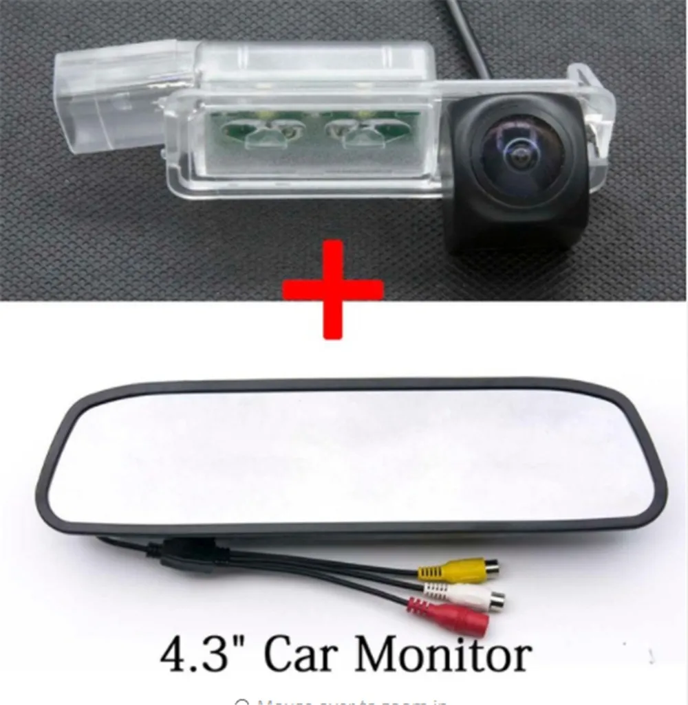 Camera with Monitor MCCD Fisheye1080P Starlight парковочная камера заднего вида для Volkswagen Golf 7 MK7 VII Passat CC Scirocco Lamand автомобильная камера - Название цвета: Camera with Monitor