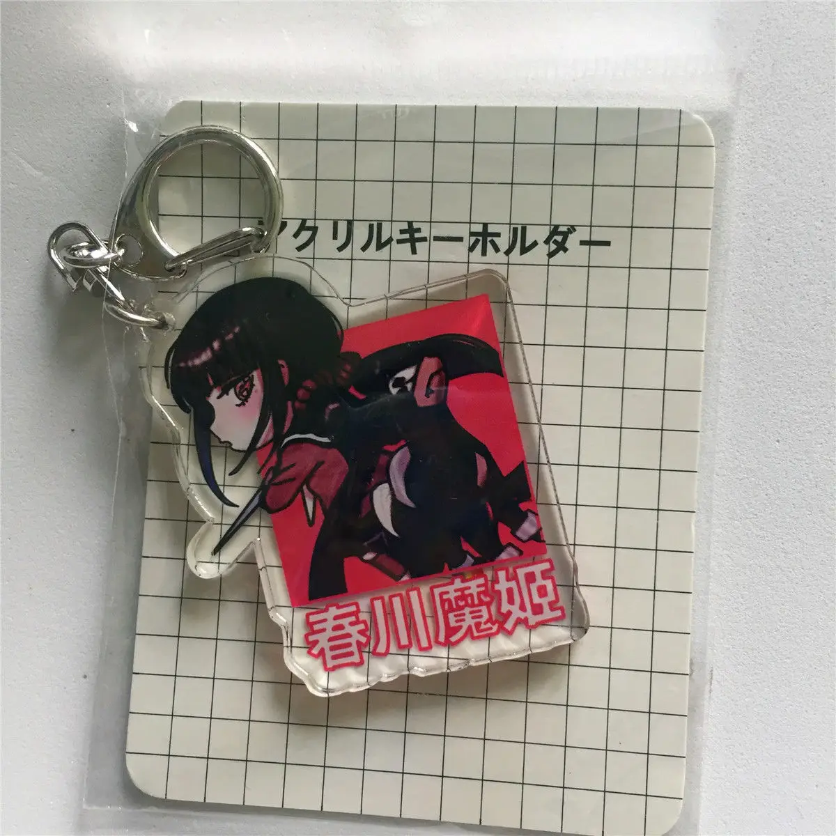 Danganronpa v3. Акриловый брелок для ключей с фигуркой Ouma Kokichi& Cute Pets