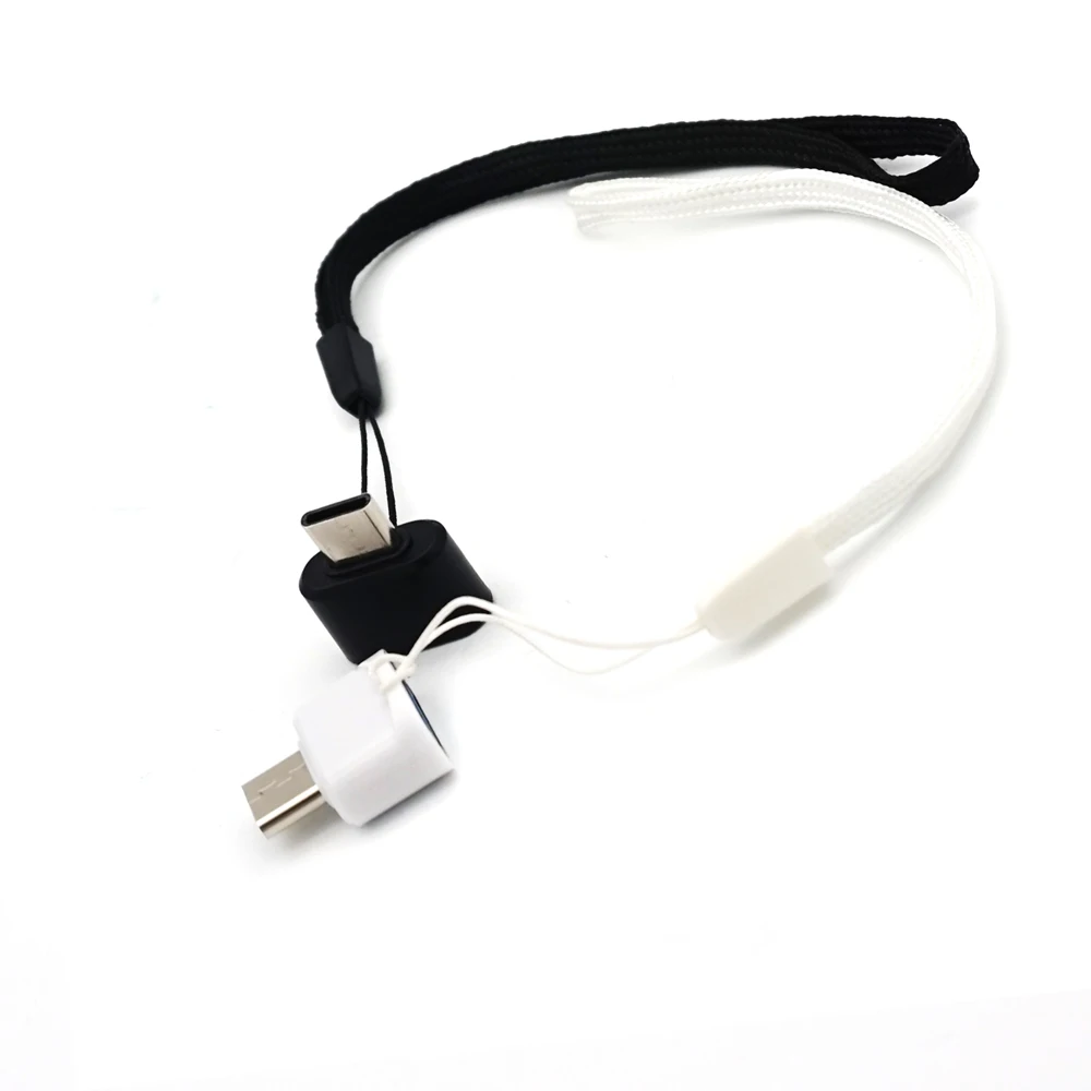 Portefeuille USB C OTG адаптер с ремешком для samsung Galaxy S8 Plus note 8 Google Pixel 2 XL Nexus 6P type C кабель usbc