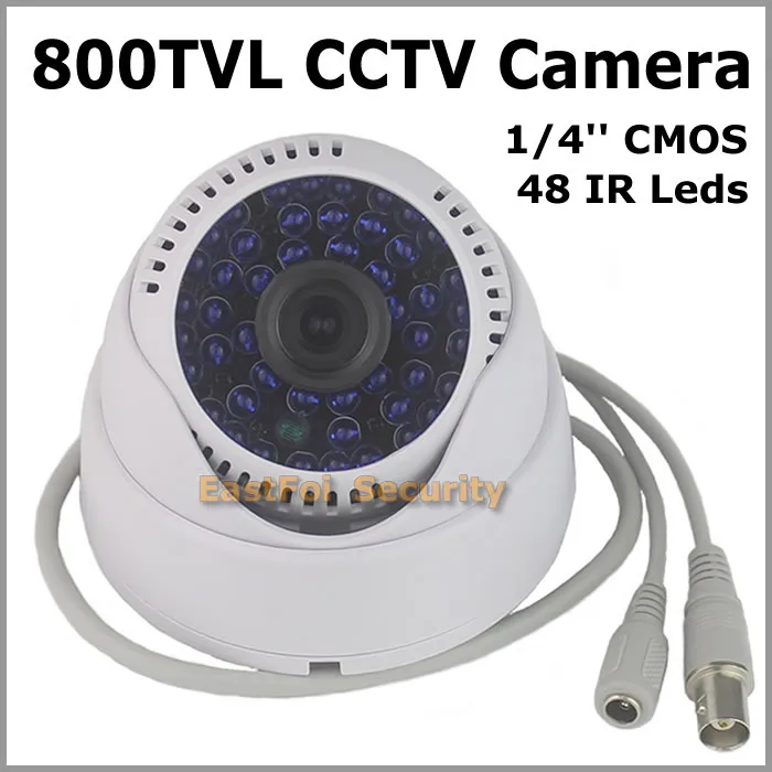 960 H Mini купол видеонаблюдения камера 800tvl CMOS 48 светодиоды ик ночное видение