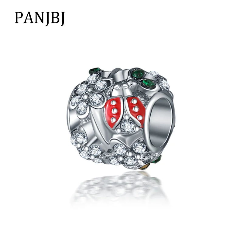 Новинка оригинальные бусины из сплава с эмалью божья коровка подвеска для