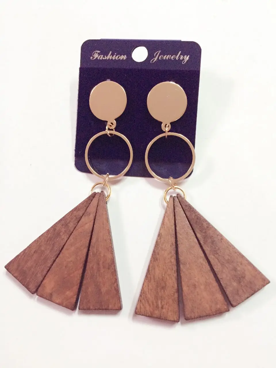 Новинка 2016 года. Большие круглые серьги из дерева в африканском стиле. Серьги