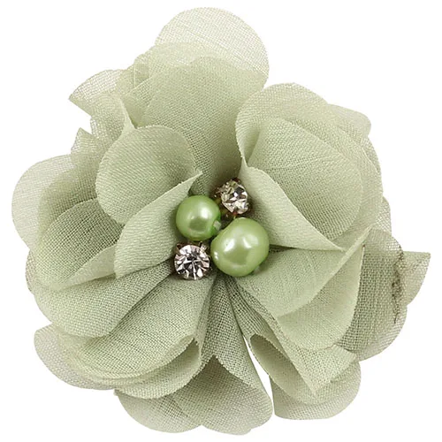 WOH064 grass green Детский зажим для волос заколки Твердые розы цветок Детские аксессуары для волос детские заколки детские зажимы для волос Головные уборы - Цвет: WOH064 grass green