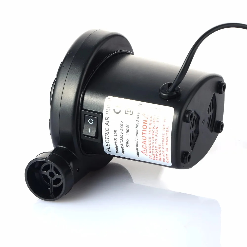 

AC 220V-240V 150W Electric Air Pump for Air Mattress Inflatable Boat
