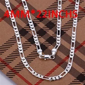 N102-22 jewelry silver plated Necklace Pendant fashion 4mm Necklace-22 inches /ammajdta dycampja | Украшения и аксессуары
