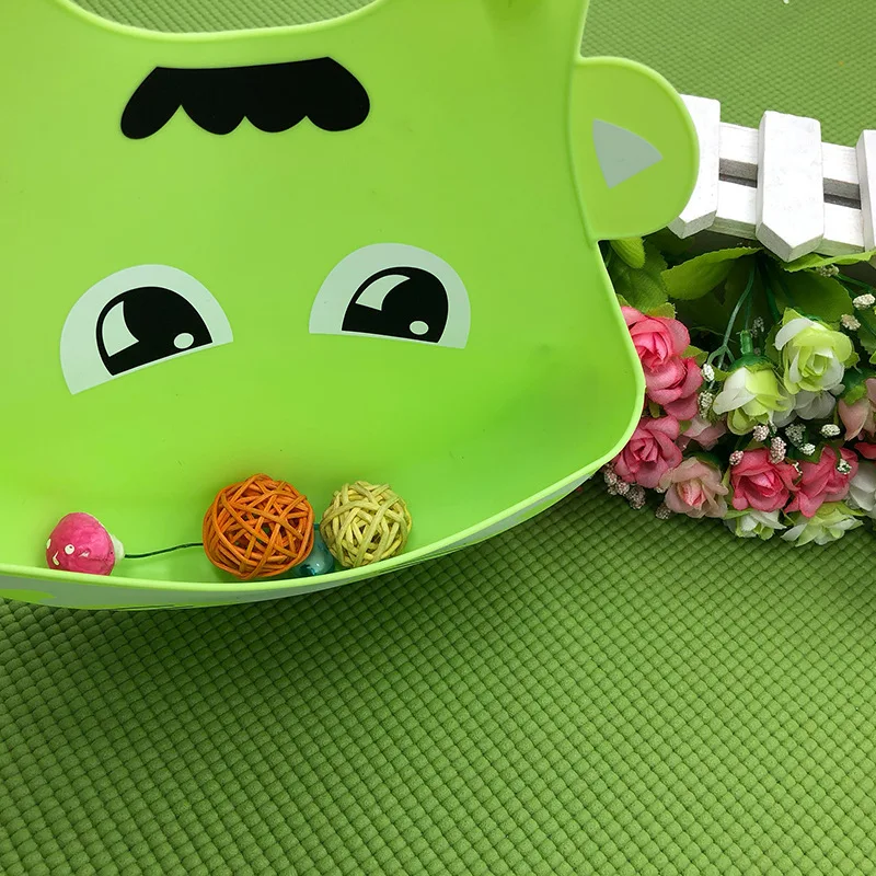 1PC Baby Food Grade Silicone Bibs Children's Dinner Pockets Waterproof Disposable Cartoon Rice Bowls | Детская одежда и обувь