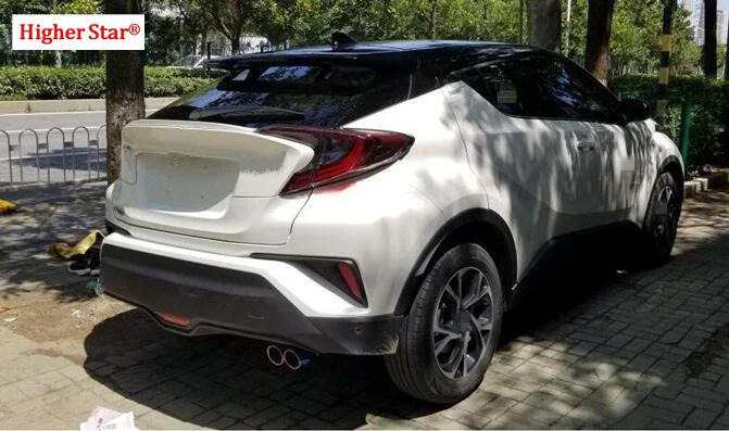 Для Toyota CHR C-HR- Высокое качество нержавеющая сталь автомобиля двойные трубы глушители, выхлопная труба выход украшения хвост горло