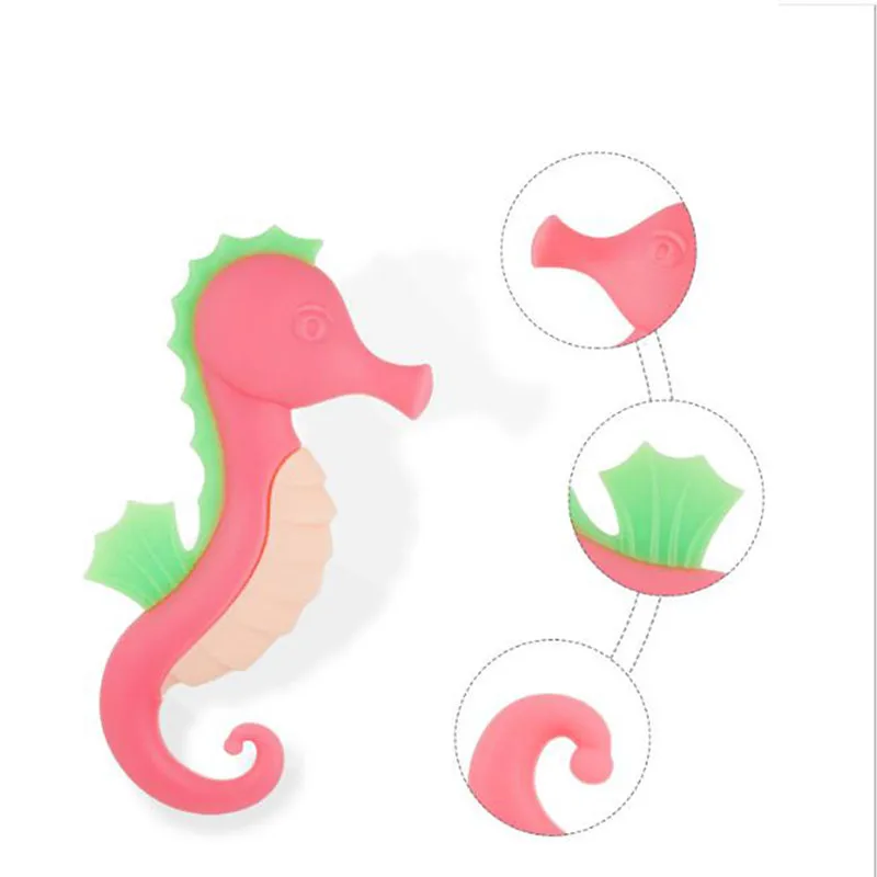 Детский гиппокамп силиконовые детские кольца фетровые игрушки для прорезывания