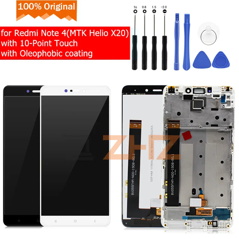 Оригинальный Для Xiaomi Redmi Note 4 MTK ЖК-дисплей Дисплей Сенсорный экран Стекло Панель