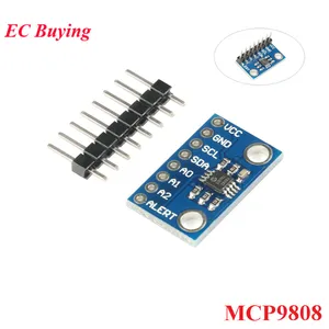 High Accuracy Temperature Sensor MCP9808 Digital IIC I2C Breakout Board Module 2.7V-5V Logic Voltage for Ardunio CJMCU-9808