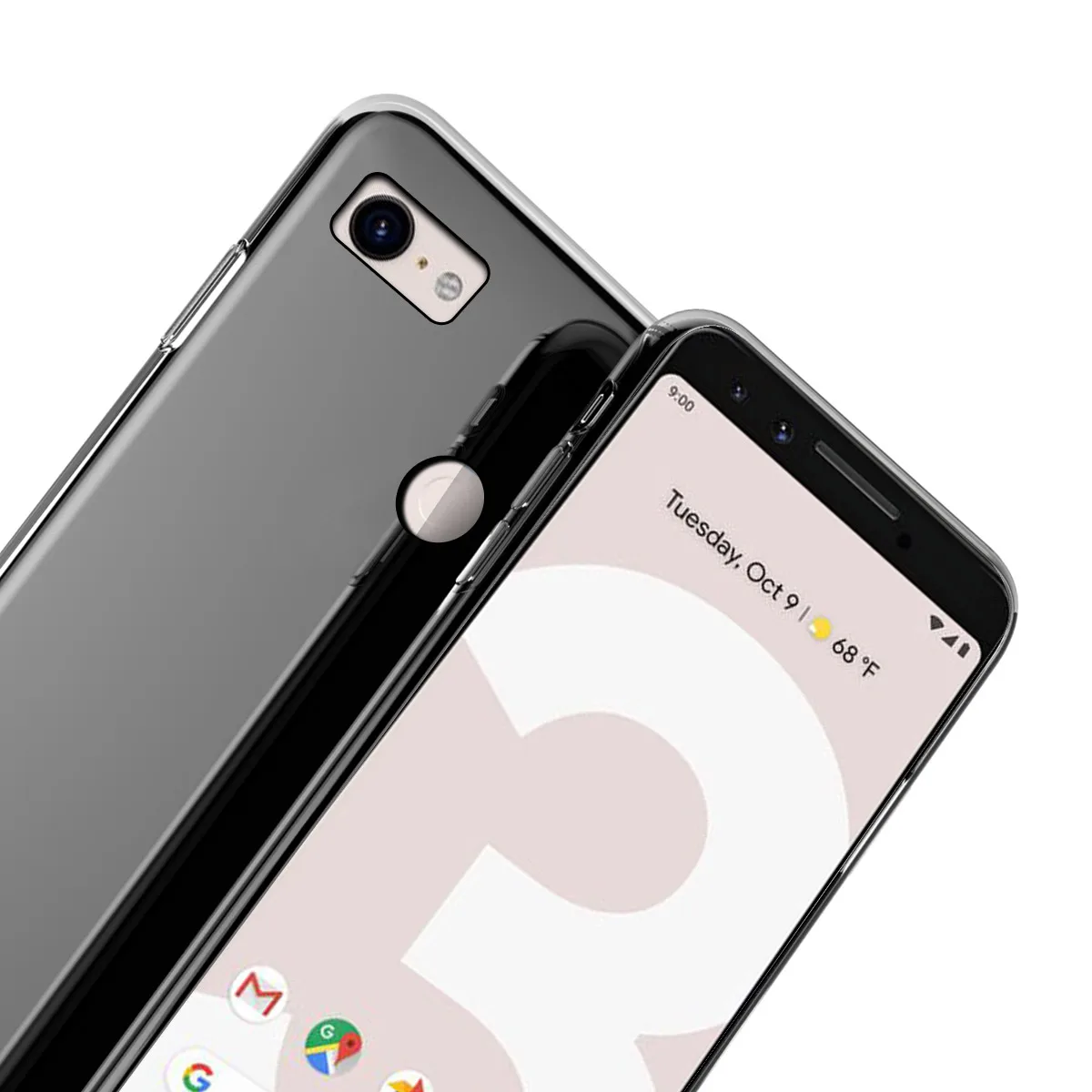 Для Google Pixel 3 XL чехол тонкий мягкий прозрачный ТПУ противоударный защитный
