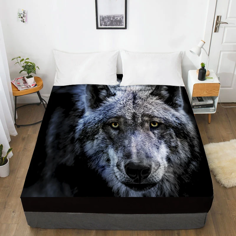 Постельное белье с 3D принтом на заказ эластичная простыня Королева/двуспальная