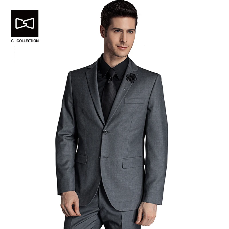 2018 Для мужчин Бизнес костюм Slim fit классический мужской костюмы пиджаки роскошный
