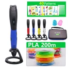 Новое поступление, 3D Ручка, 3d Печатающая ручка, 50100200 метров, пла-материал, ручка для рисования, 3D модель для рождественского подарка, лучшие подарки для детей