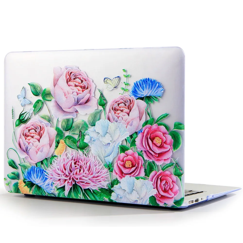Чехол JUNWER Flower для Apple Macbook Air Pro Retina 11 12 13 15 чехол ноутбука Mac book 3 с сенсорной панелью